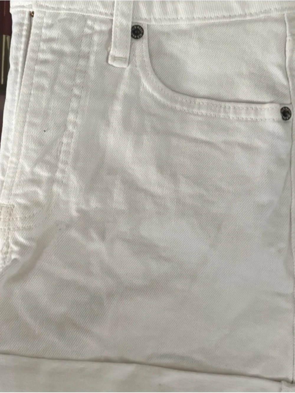 Old Navy White High-Waisted Denim Jean Shorts